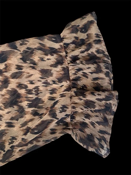 Melloday sz MD maxi sheer leopard print dress NWT - Picture 5 of 7